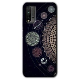 Xiaomi Redmi 9T Gezegen Döngüsü Baskılı Uyumlu Silikon Kılıf