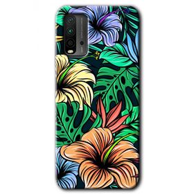 Xiaomi Redmi 9T Hibiscus Flowers Baskılı Uyumlu Silikon Kılıf