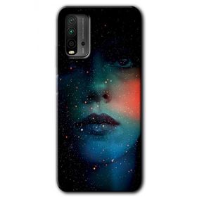 Xiaomi Redmi 9T Karanlık Kadın Baskılı Uyumlu Silikon Kılıf