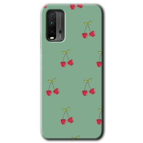 Xiaomi Redmi 9T Kiraz Berry Baskılı Uyumlu Silikon Kılıf