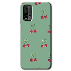 Xiaomi Redmi 9T Kiraz Berry Baskılı Uyumlu Silikon Kılıf