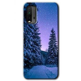 Xiaomi Redmi 9T Kış Manzarası Baskılı Uyumlu Silikon Kılıf