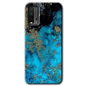 Xiaomi Redmi 9T Klas Mermer Baskılı Uyumlu Silikon Kılıf