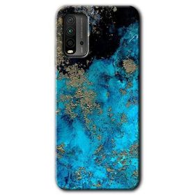 Xiaomi Redmi 9T Klas Mermer Baskılı Uyumlu Silikon Kılıf