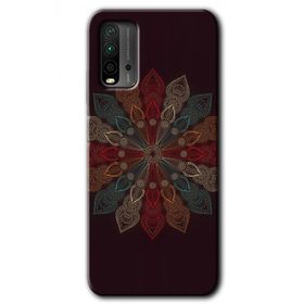 Xiaomi Redmi 9T Mandala Flower Wal Baskılı Uyumlu Silikon Kılıf