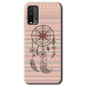 Xiaomi Redmi 9T Mandala Retro Baskılı Uyumlu Silikon Kılıf
