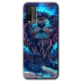 Xiaomi Redmi 9T Neon Aslan Baskılı Uyumlu Silikon Kılıf