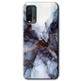 Xiaomi Redmi 9T Otantik Mermer Baskılı Uyumlu Silikon Kılıf