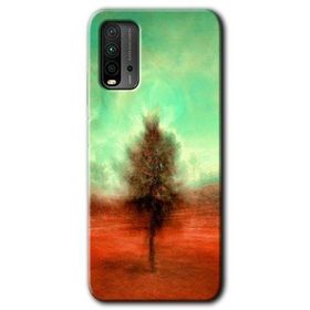 Xiaomi Redmi 9T Outlines Paint Baskılı Uyumlu Silikon Kılıf
