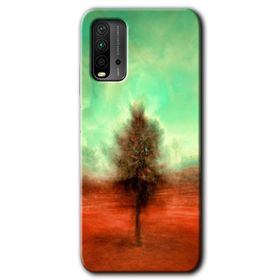 Xiaomi Redmi 9T Outlines Paint Baskılı Uyumlu Silikon Kılıf