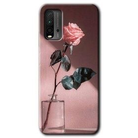Xiaomi Redmi 9T Retro Gül Baskılı Uyumlu Silikon Kılıf