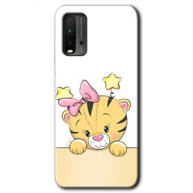 Xiaomi Redmi 9T Sevimli Kedi Baskılı Uyumlu Silikon Kılıf