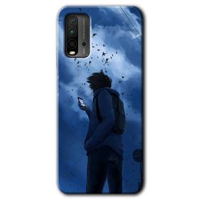 Xiaomi Redmi 9T Sonbahar Yalnızlığı Baskılı Uyumlu Silikon Kılıf