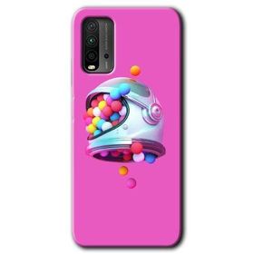 Xiaomi Redmi 9T Uzay Başlığı Baskılı Uyumlu Silikon Kılıf
