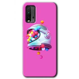 Xiaomi Redmi 9T Uzay Başlığı Baskılı Uyumlu Silikon Kılıf