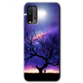 Xiaomi Redmi 9T Uzay Silüet Baskılı Uyumlu Silikon Kılıf