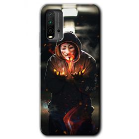 Xiaomi Redmi 9T V for Fire Baskılı Uyumlu Silikon Kılıf