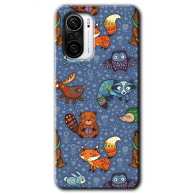 Xiaomi Redmi K40 Animals Funny Baskılı Uyumlu Silikon Kılıf