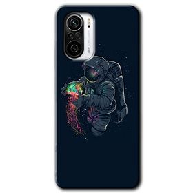 Xiaomi Redmi K40 Astronot Kıyafeti Baskılı Uyumlu Silikon Kılıf