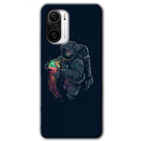 Xiaomi Redmi K40 Astronot Kıyafeti Baskılı Uyumlu Silikon Kılıf