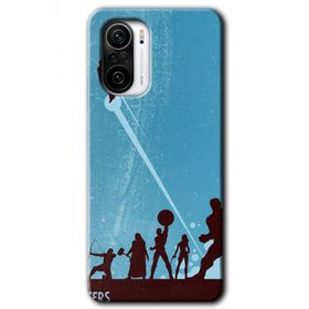 Xiaomi Redmi K40 Avengers Team Baskılı Uyumlu Silikon Kılıf