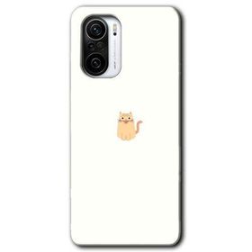 Xiaomi Redmi K40 Cat Minimalism Baskılı Uyumlu Silikon Kılıf