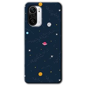 Xiaomi Redmi K40 Çizim Gezegen Baskılı Uyumlu Silikon Kılıf