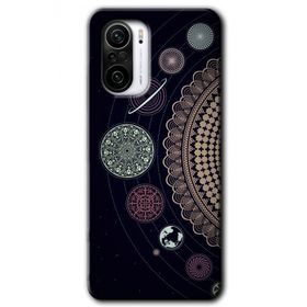 Xiaomi Redmi K40 Gezegen Döngüsü Baskılı Uyumlu Silikon Kılıf