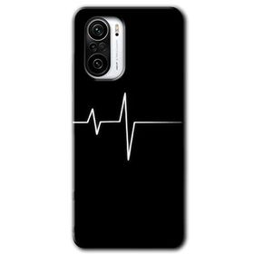 Xiaomi Redmi K40 Heart Rytm Baskılı Uyumlu Silikon Kılıf
