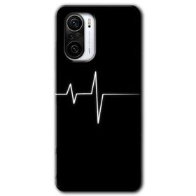 Xiaomi Redmi K40 Heart Rytm Baskılı Uyumlu Silikon Kılıf