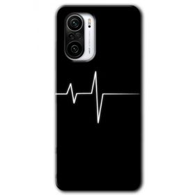 Xiaomi Redmi K40 Heart Rytm Baskılı Uyumlu Silikon Kılıf