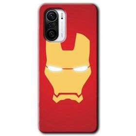 Xiaomi Redmi K40 İronMan Baskılı Uyumlu Silikon Kılıf