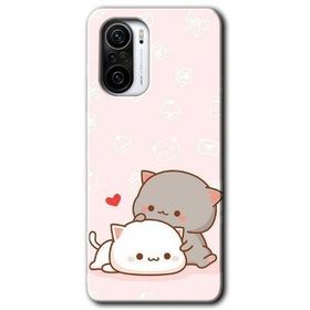 Xiaomi Redmi K40 Kedi Aşkı Baskılı Uyumlu Silikon Kılıf
