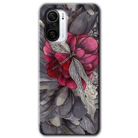 Xiaomi Redmi K40 kelebek Ömrü Baskılı Uyumlu Silikon Kılıf