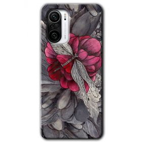 Xiaomi Redmi K40 kelebek Ömrü Baskılı Uyumlu Silikon Kılıf