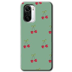 Xiaomi Redmi K40 Kiraz Berry Baskılı Uyumlu Silikon Kılıf