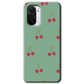 Xiaomi Redmi K40 Kiraz Berry Baskılı Uyumlu Silikon Kılıf