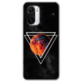 Xiaomi Redmi K40 Kızıl Gezegen Baskılı Uyumlu Silikon Kılıf