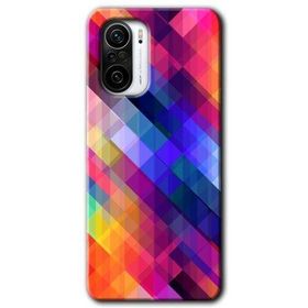 Xiaomi Redmi K40 Multi Oblique Baskılı Uyumlu Silikon Kılıf