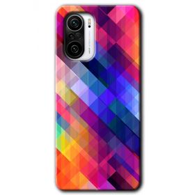 Xiaomi Redmi K40 Multi Oblique Baskılı Uyumlu Silikon Kılıf