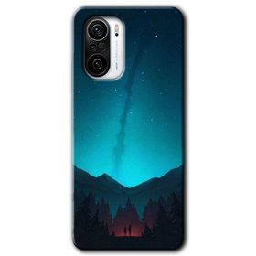 Xiaomi Redmi K40 Night Fores Mount Baskılı Uyumlu Silikon Kılıf