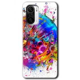 Xiaomi Redmi K40 Pro 4K Clock Baskılı Uyumlu Silikon Kılıf