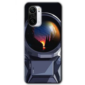 Xiaomi Redmi K40 Pro Astronot Baskılı Uyumlu Silikon Kılıf