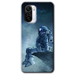 Xiaomi Redmi K40 Pro Astronot Yalnızlığı Baskılı Uyumlu Silikon Kılıf
