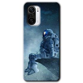 Xiaomi Redmi K40 Pro Astronot Yalnızlığı Baskılı Uyumlu Silikon Kılıf