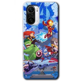 Xiaomi Redmi K40 Pro Avengers Cartoon Baskılı Uyumlu Silikon Kılıf