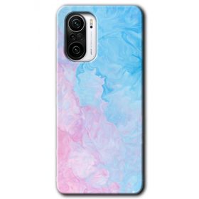 Xiaomi Redmi K40 Pro Blue Art Baskılı Uyumlu Silikon Kılıf