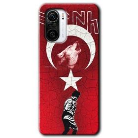 Xiaomi Redmi K40 Pro Bozkurt Atam Baskılı Uyumlu Silikon Kılıf