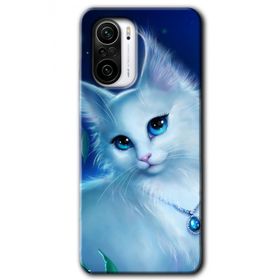 Xiaomi Redmi K40 Pro Cat Glance Baskılı Uyumlu Silikon Kılıf