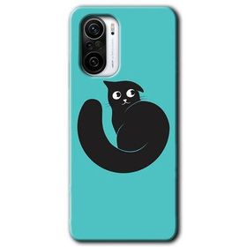 Xiaomi Redmi K40 Pro Cat Vector Baskılı Uyumlu Silikon Kılıf